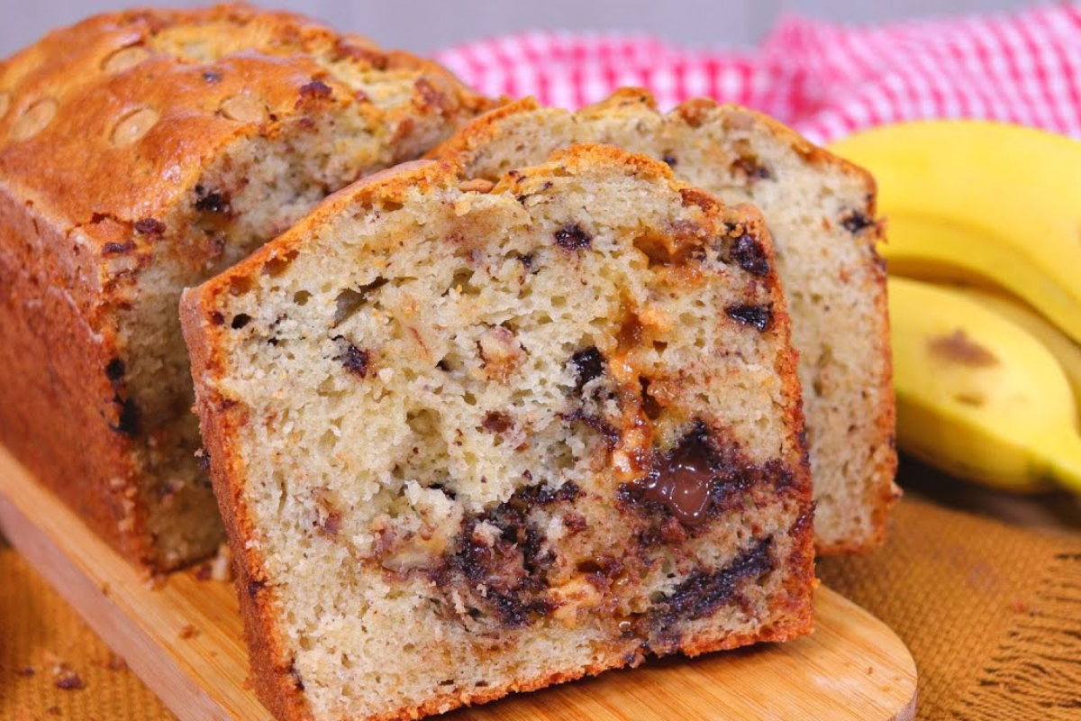 Bolo De Banana Chocolate Fofinho E Molhadinho De Liquidificador