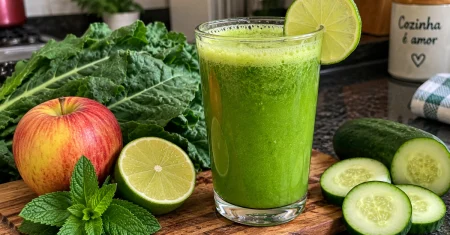 Suco Verde: refrescante, fácil de preparar e ótimo para começar o dia