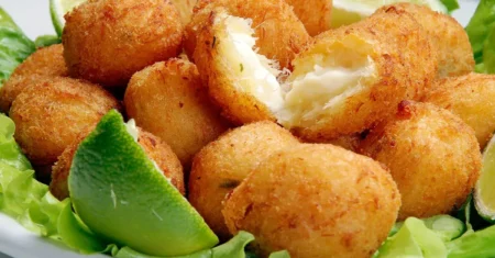 Receita de bolinho de bacalhau prático e rápido que aprendi com minha mãe