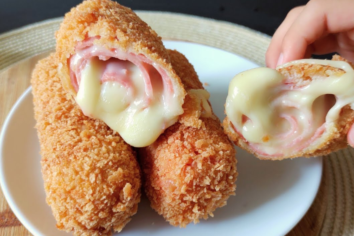 Enrolado de presunto e queijo um petisco saboroso e incrível GASTRONOMIAS