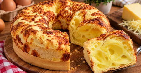 Biscoito de polvilho mineiro da roça que fica bem grande