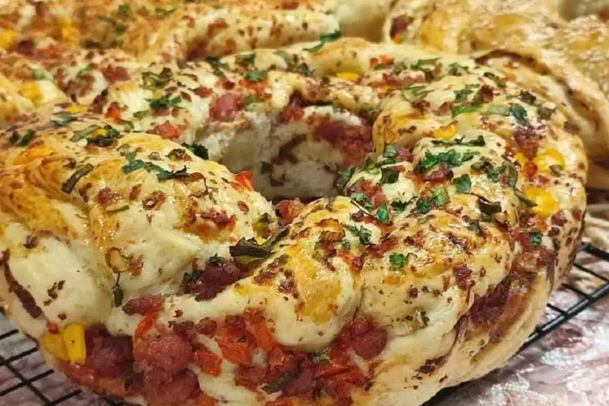 Pão de linguiça saboroso igual o de padaria ou até melhor GASTRONOMIAS