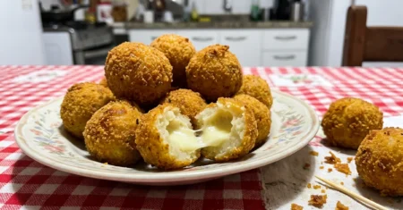 Bolinho de Mandioca com Queijo Crocante e Fácil