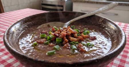 Caldo de Feijão com Bacon: Cremoso e Fácil de Fazer