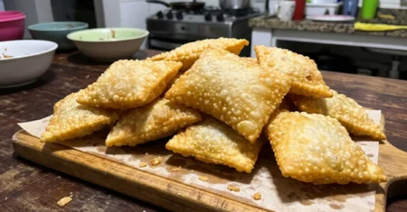 Massa de pastel com 2 ingredientes: fácil e crocante