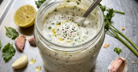 Molho de iogurte para salada: fácil, cremoso e delicioso