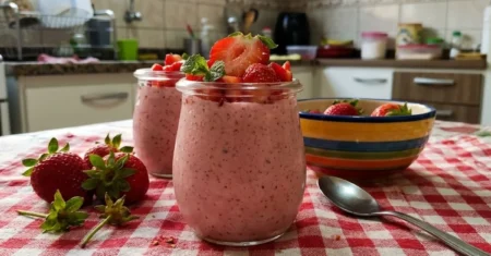 Mousse de morango com gelatina: sobremesa fácil e cremosa