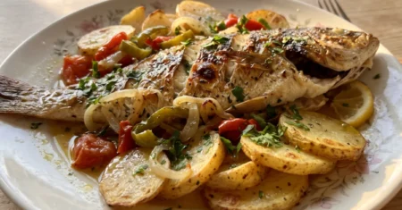 Peixe Assado no Forno com Batatas: Fácil e Saboroso