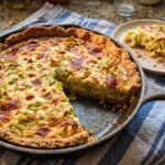 Quiche de alho-poró com massa integral – Receita fácil e saudável